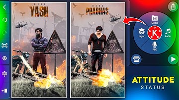 Full screen best attitude status video editing in kinemaster