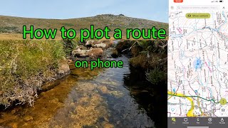 How to plot a route | Outdoor Active | OS map app on phone & export to Garmin Explore | navigation screenshot 1