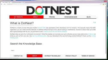 DotNest Tutorial 1 - Introduction