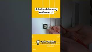 Schalterabdeckung Entfernen