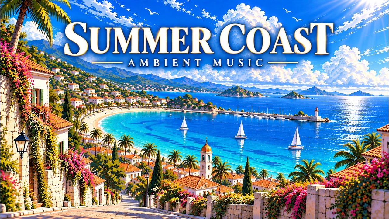 Summer Coast · Relaxing Mediterranean Ambient Music for Work and Study
