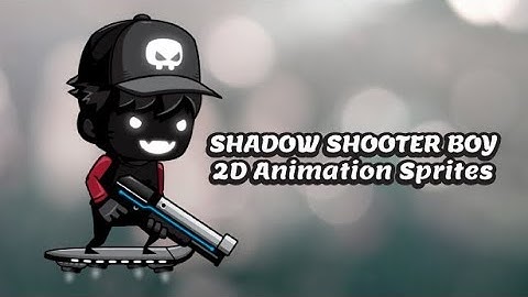 SPINE 2D - SHADOW SHOOTER SPRITES - BOY GAME CHARACTER