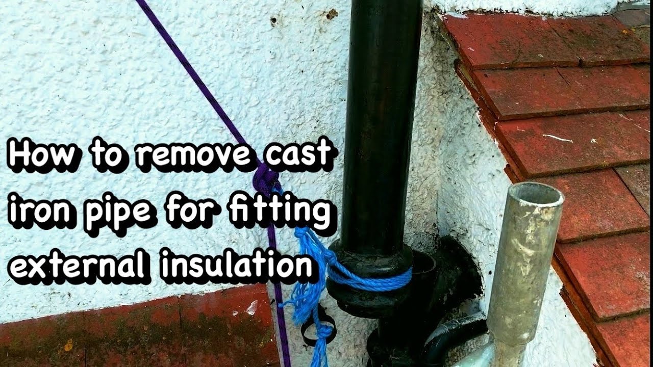 1. DIY External Wall Insulation Moving and replacing pipes (inc. cast