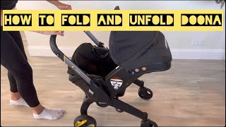 How To Fold and Unfold Doona Car Seat Stroller