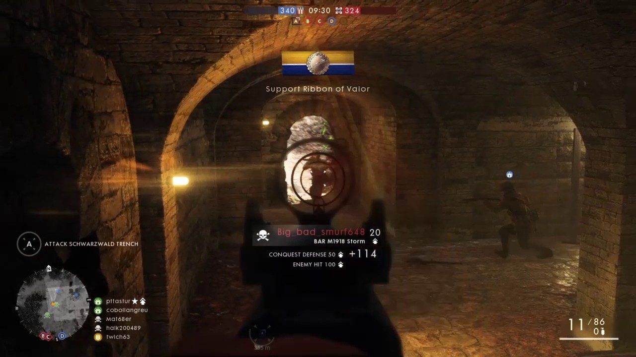 Battlefield 1 Argonne forest.Quick match using the Bar Storm today.