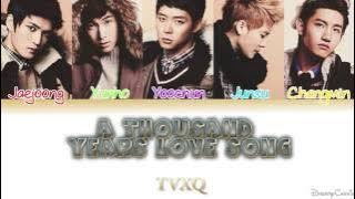 TVXQ (동방신기) - Thousand Years Love Song (천년연가) [Colour Coded Lyrics] (Han/Rom/Eng)