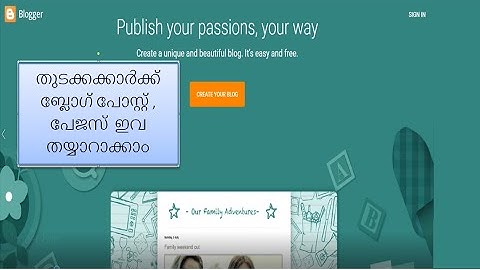 02.How to create a page and blog post in blogger for beginners | Malayalam