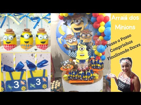 DOCES MINIONS CHOCOPALHA, CAKEPOP E CUPCAKE / COMPRINHAS / PASSO A PASSO SEM MOLDE