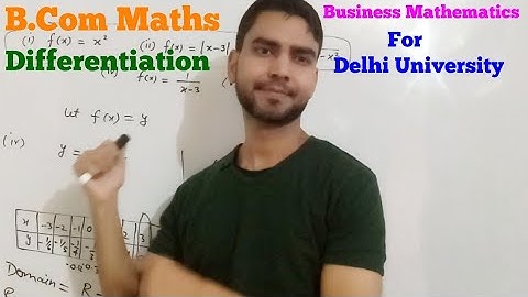 B.Com Maths Differentiation 1