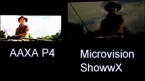 Pico Projector Review - Microvision ShowwX+ versus AAXA Technologies P4 Mini Projectors