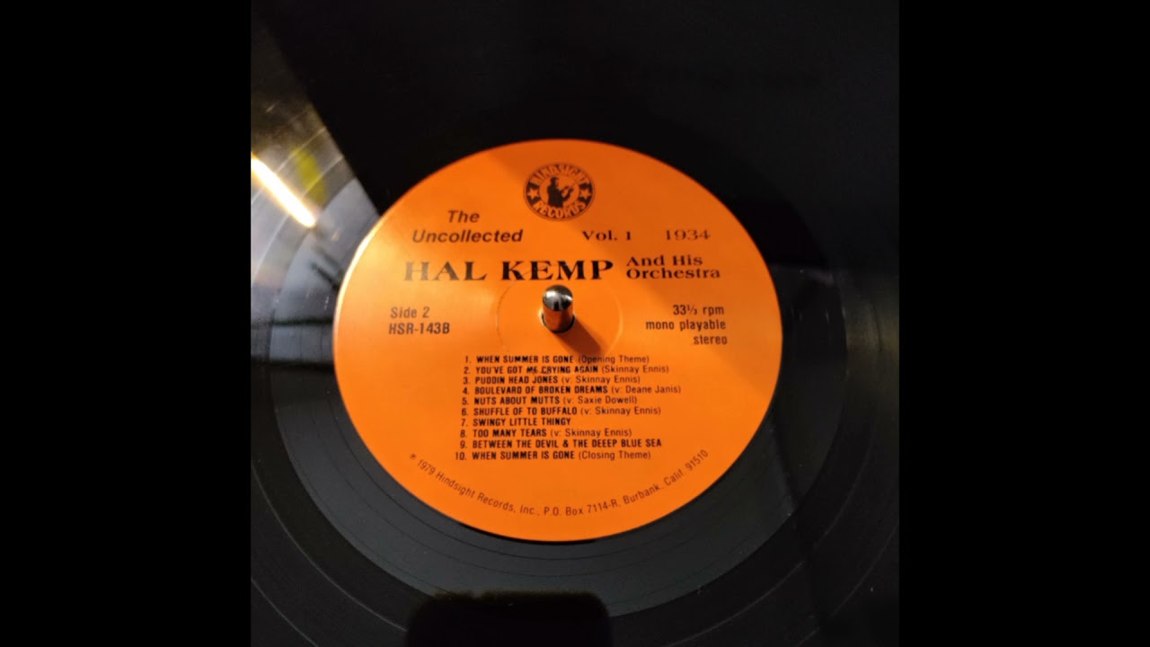 VINYL LP VERSION. Puddin'Head Jones Hal Kemp And His Orchestra (Vocals