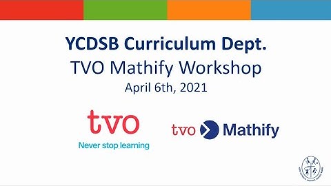 TVO Mathify Workshop for YCDSB Educators