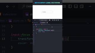 How To Create Input Label Focus Animation #shorts Net Worth