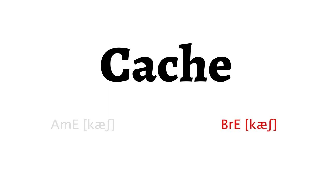 How to Pronounce cache in American English and British English YouTube