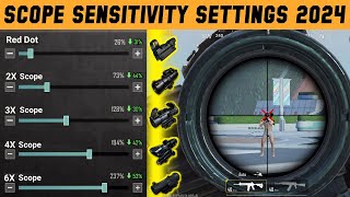 PUBG\/BGMI Scope Settings 2x 3x 4x 6x 8x 2024 | New Best Scope Sensitivity Settings \& Control in 2024