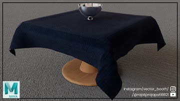 Create Table Cloth like a pro in MAYA || AUTODESK  MAYA TUTORIAL