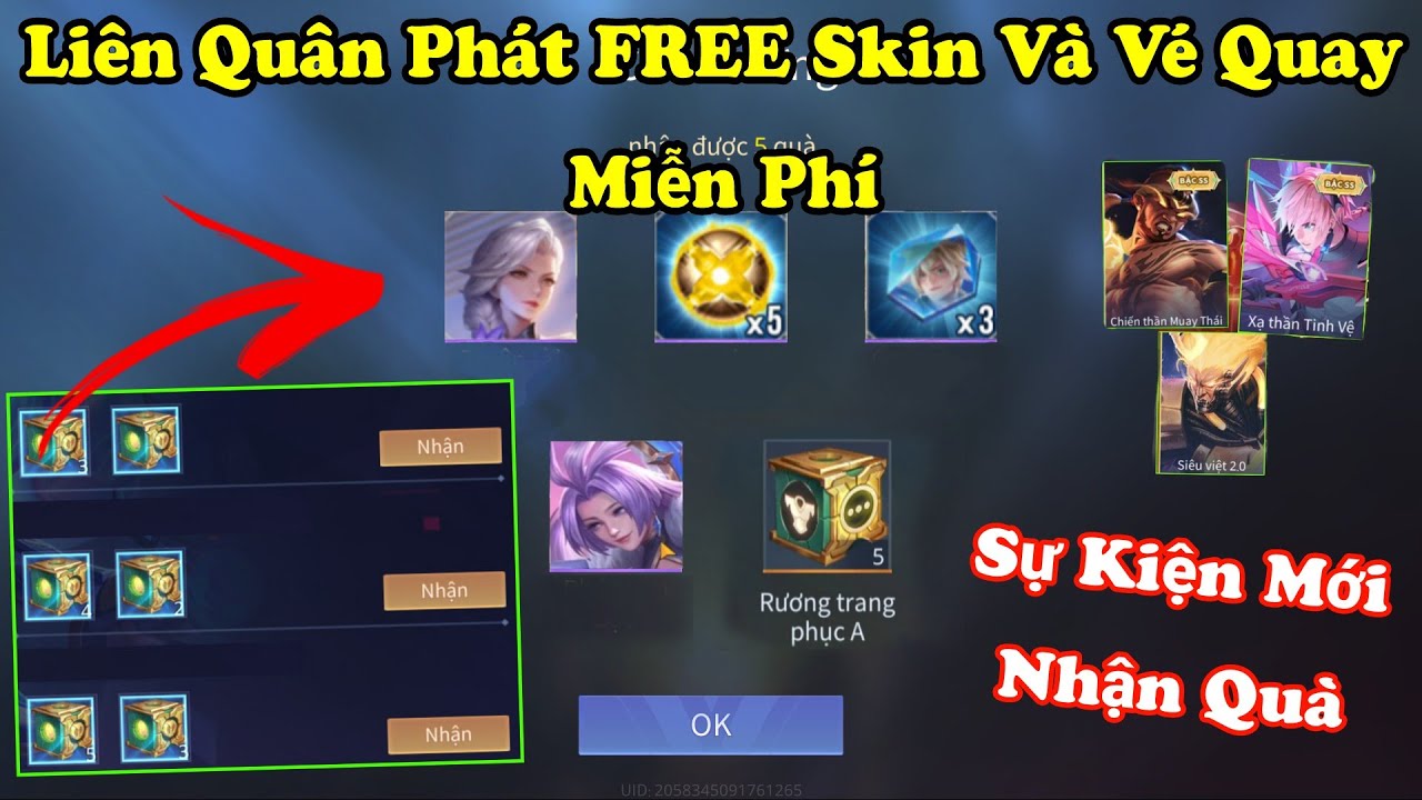 Liên Quân Phát FREE Skin Atrid Và Vé Quay Hoàng Kim Miễn Phí Trong Sự Kiện Mới Sau Cập Nhật