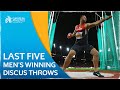 FANTASTIC Discus Throwing - Last 5 Men’s Discus Winning Throws