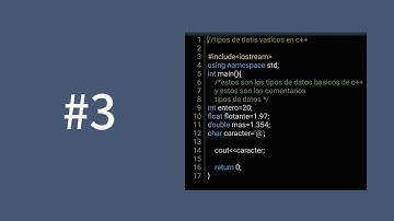 TIPOS DE DATOS BASICOS EN C++ #tutorial #informatica #cxxdroid