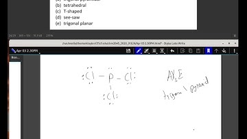 What is the molecular shape of PCl3 as predicted by the VSEPR theory?