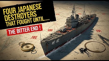 Vier Japanse torpedobootjagers die tot het bittere einde vochten.