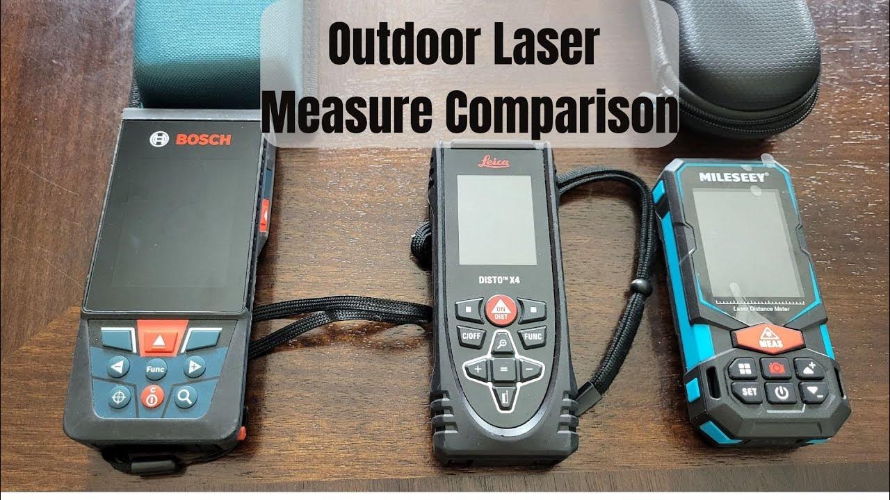 Outdoor Laser Measure Comparison Bosch Blaze Laser, Disto 4 Laser