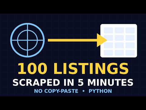I Scraped 100 Listings in 5 Minutes With Python