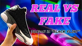 🤯 Fake Vs Real Jordan 13 “Black Flint” #nike #jordan #shoes