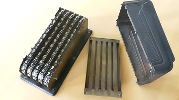 The mechanism of the Add-O-Matic Adding Machine.