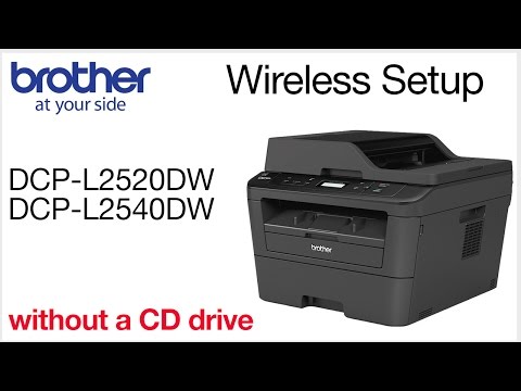 Wireless setup using the control panel | DCPL2520DW DCPL2540