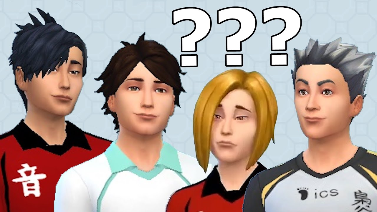 MAKING HAIKYUU BOYS IN THE SIMS!! 