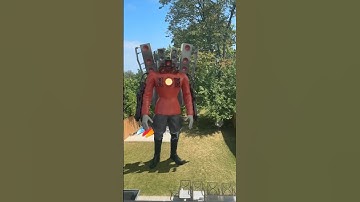 I found Titan Speaker Man in my back yard!! #skibiditoilet