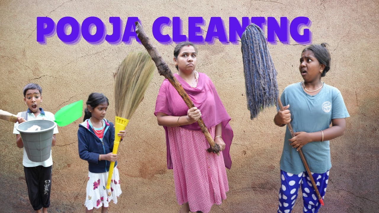 பூஜைக்கு Clean பண்ண சொன்ன இப்படியுமா Clean பண்ணுவாங்க.. | Pooja Cleaning Comedy| Mrs.Abi