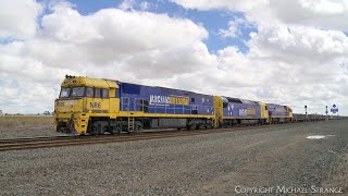 4PM4 Pacific National Steel Train With NR6, AN1 & NR61 At Gheringhap (3/12/2023) - PoathTV Railways