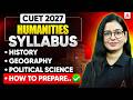 CUET Humanities Syllabus 2027 | Humanities Domain Exam Pattern and Latest Syllabus 📑