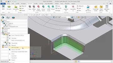 ZW3D Tool Path Editor