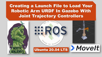 Lesson 8: Creating a Launch File to Load Your Robotic Arm URDF In Gazebo (ROS Noetic)