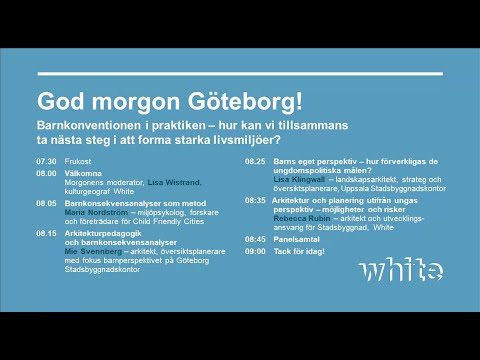 Barnkonventionen i praktiken - Godmorgon Göteborg #Whitefrukost