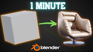 Create a Chair in Blender in 1 Minute! screenshot 3