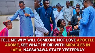 WHY WILL SOMEONE NOT LOVE APOSTLE AROME, SEE WHAT HE DID IN LAFIA, NASSARAWA STATE YESTERDAY