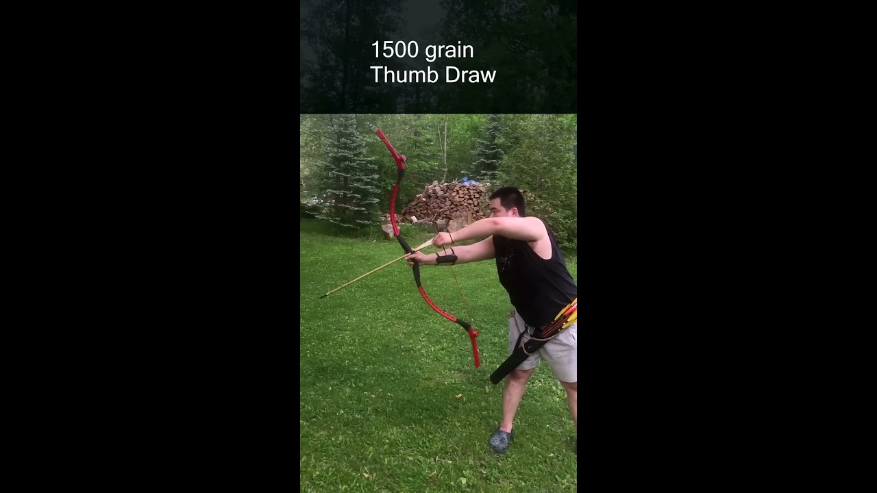 Heavy War Bow 130lb Destroys Arrow