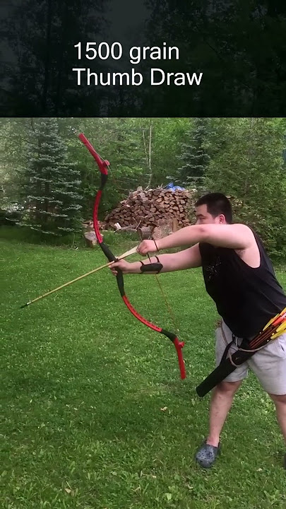 Heavy War Bow 130lb destroys Arrow