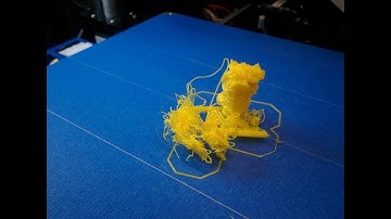 Unattended print goes wrong (3D print)