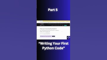 Part 5: “Writing Your First Python Code#FirstCode #HelloWorld #PythonTutorial