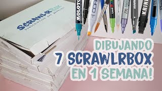 Hice 1 ScrawlrBox cada día durante 1 Semana! | Diana Díaz