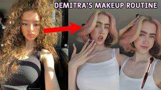 TRYING DEMITRA KALOGERAS' MAKEUP ROUTINE
