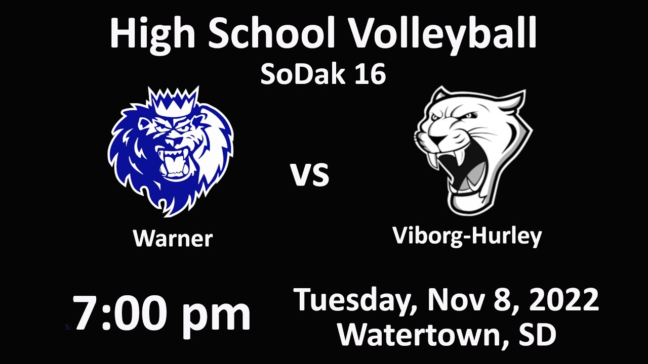 High School Volleyball SoDak 16 Warner vs YouTube