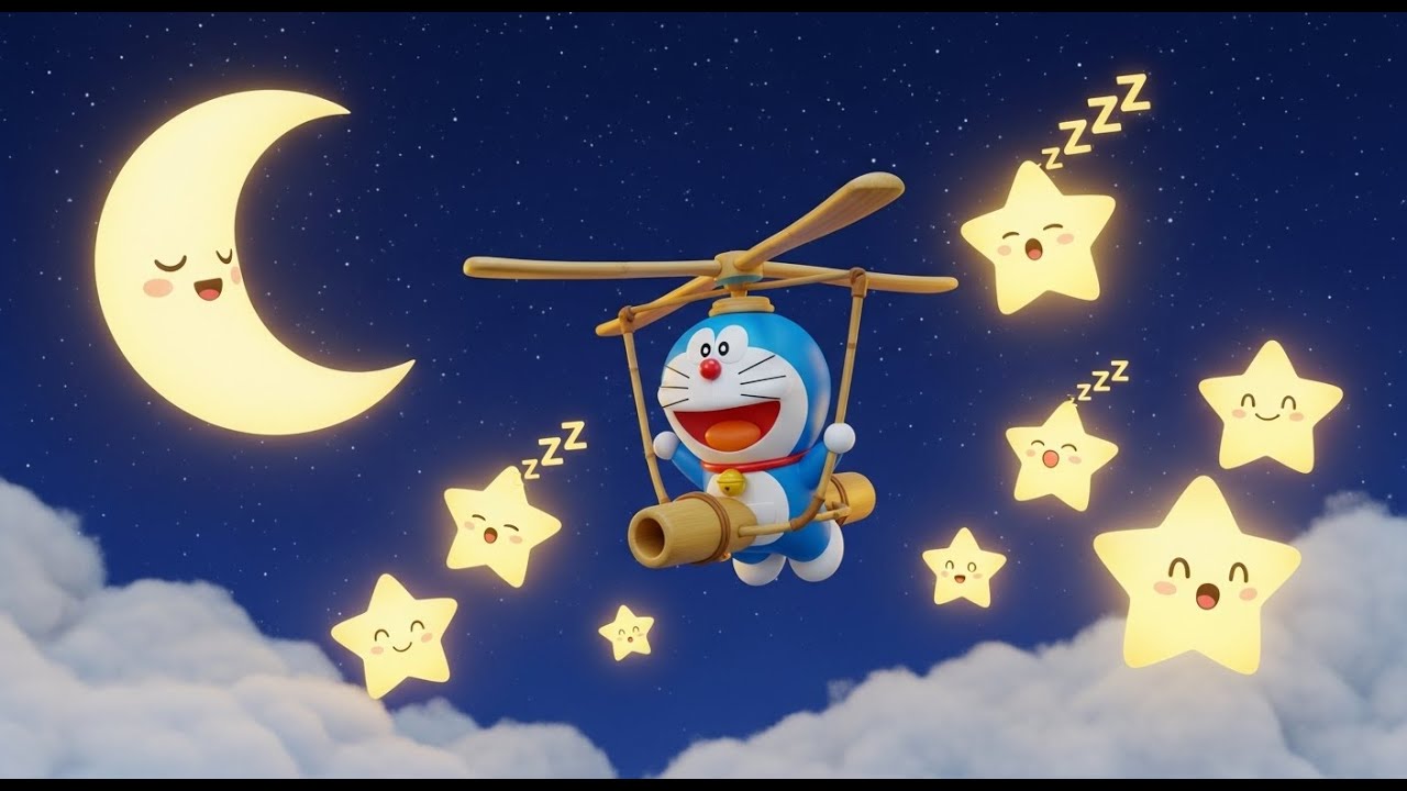 🌙✨ Doraemon and the Sleepy Stars | Magical Bedtime Story for Kids