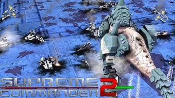 Supreme Commander 2 - Four Way Duel! 4 Player FFA Multiplayer Gameplay