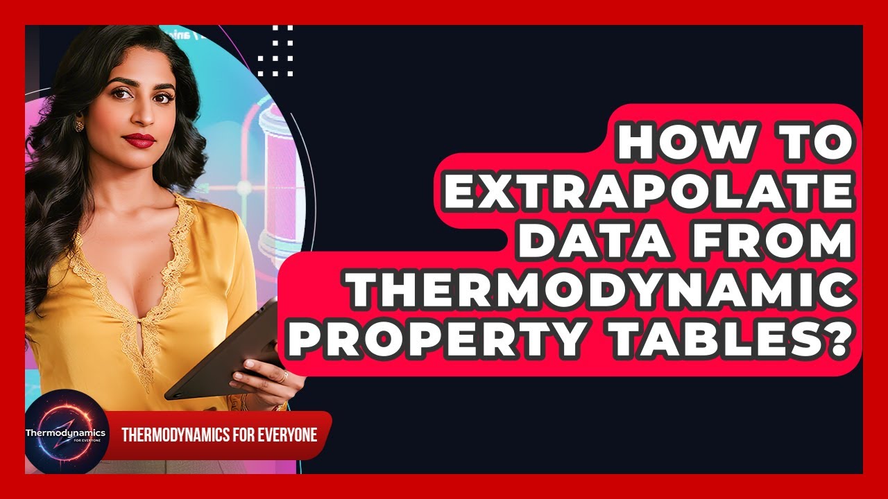 How To Extrapolate Data From Thermodynamic Property Tables ...